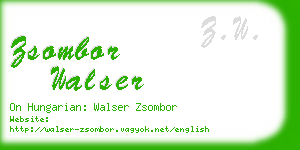 zsombor walser business card